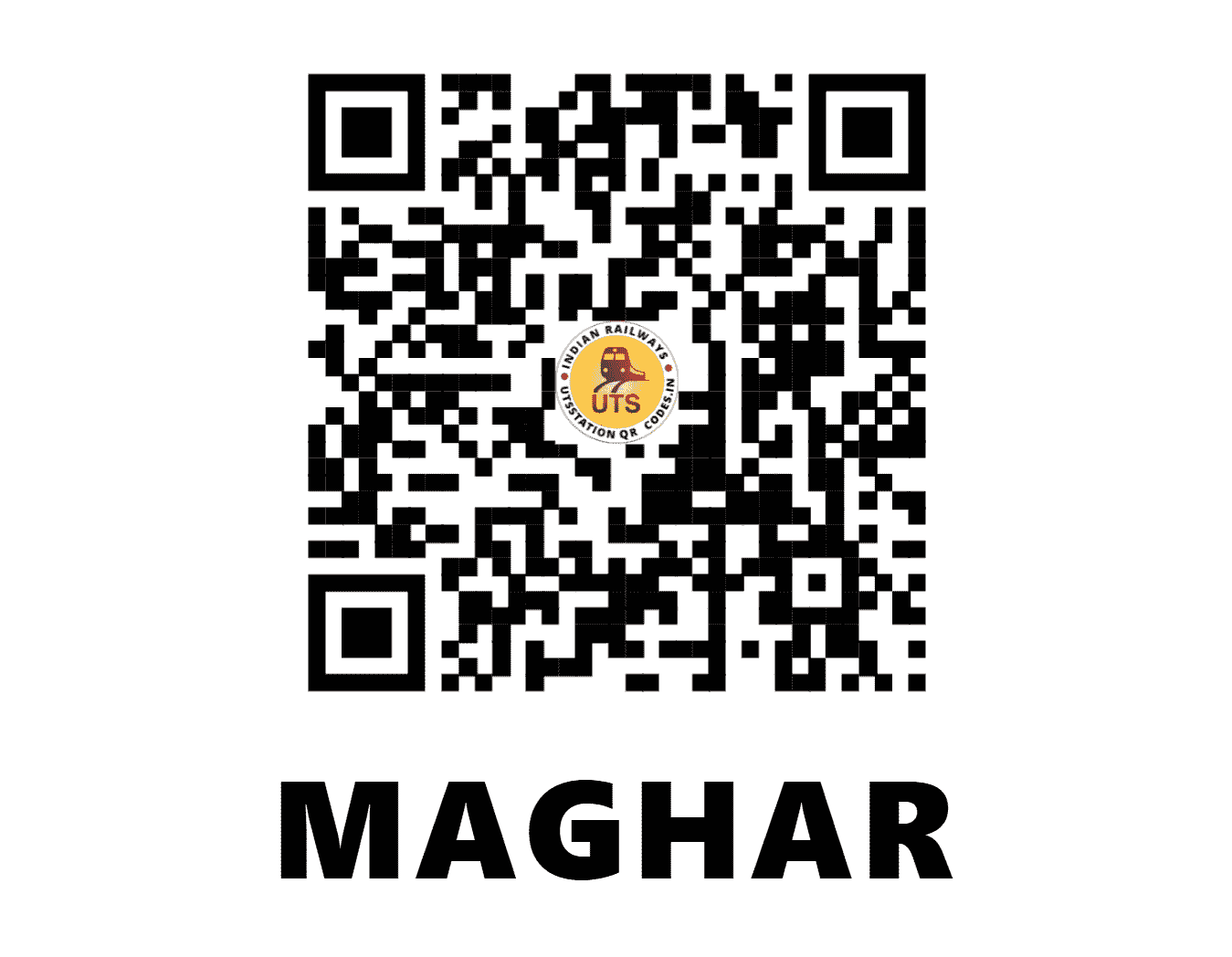UTS QR Code for MAGHAR - MHH (NE - UTTAR PRADESH)